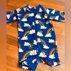 Hanna Andersson Rash Guard 6-12 months rainbows and sunshine